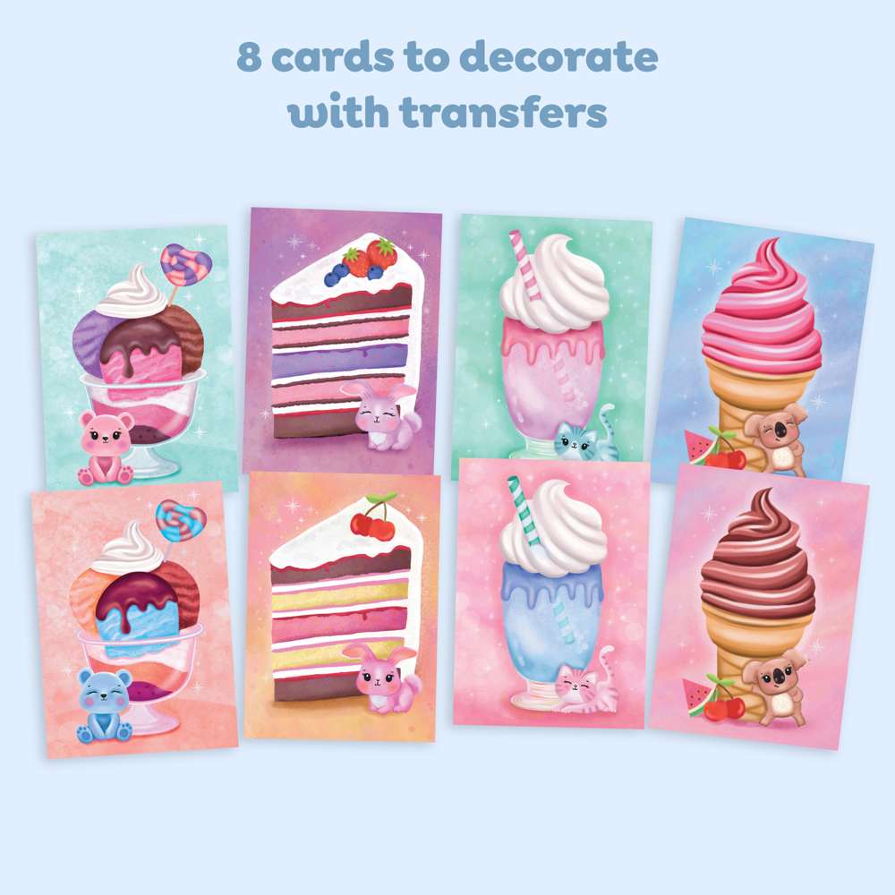 Tiger Tribe Transfer Magic Ice Cream Dreams- Kids Transfer Art & Card Making Kit