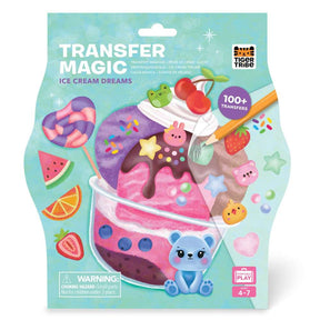 Tiger Tribe Transfer Magic Ice Cream Dreams- Kids Transfer Art & Card Making Kit