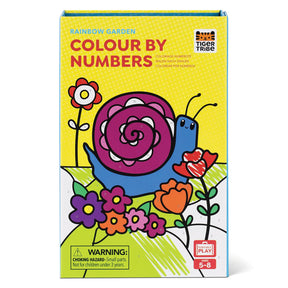 Colour by Numbers - Rainbow Garden