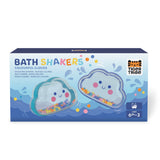 Tiger Tribe Bath Shakers Colourful Clouds - 2pcs Musical Bath Toy For Babies