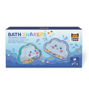 Tiger Tribe Bath Shakers Colourful Clouds - 2pcs Musical Bath Toy For Babies