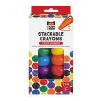 Tiger Tribe Stackable Crayons - Retro Rainbow