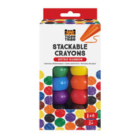 Tiger Tribe Stackable Crayons - Retro Rainbow