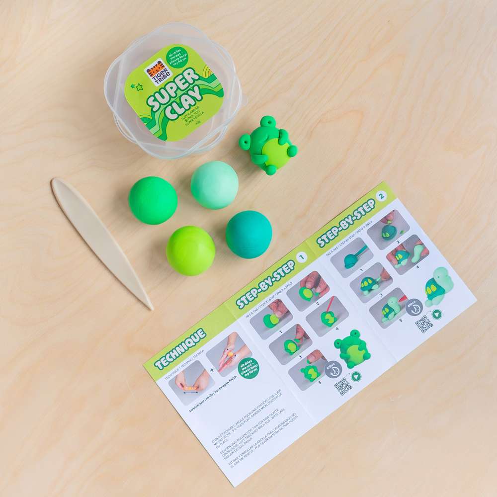 Tiger Tribe Super Clay - Fun Air Dry Modelling Clay for Kids