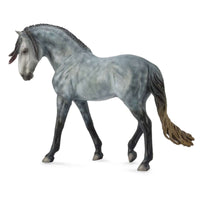 Andalusian Stallion Dark Dapple Grey 1:12 (Deluxe)