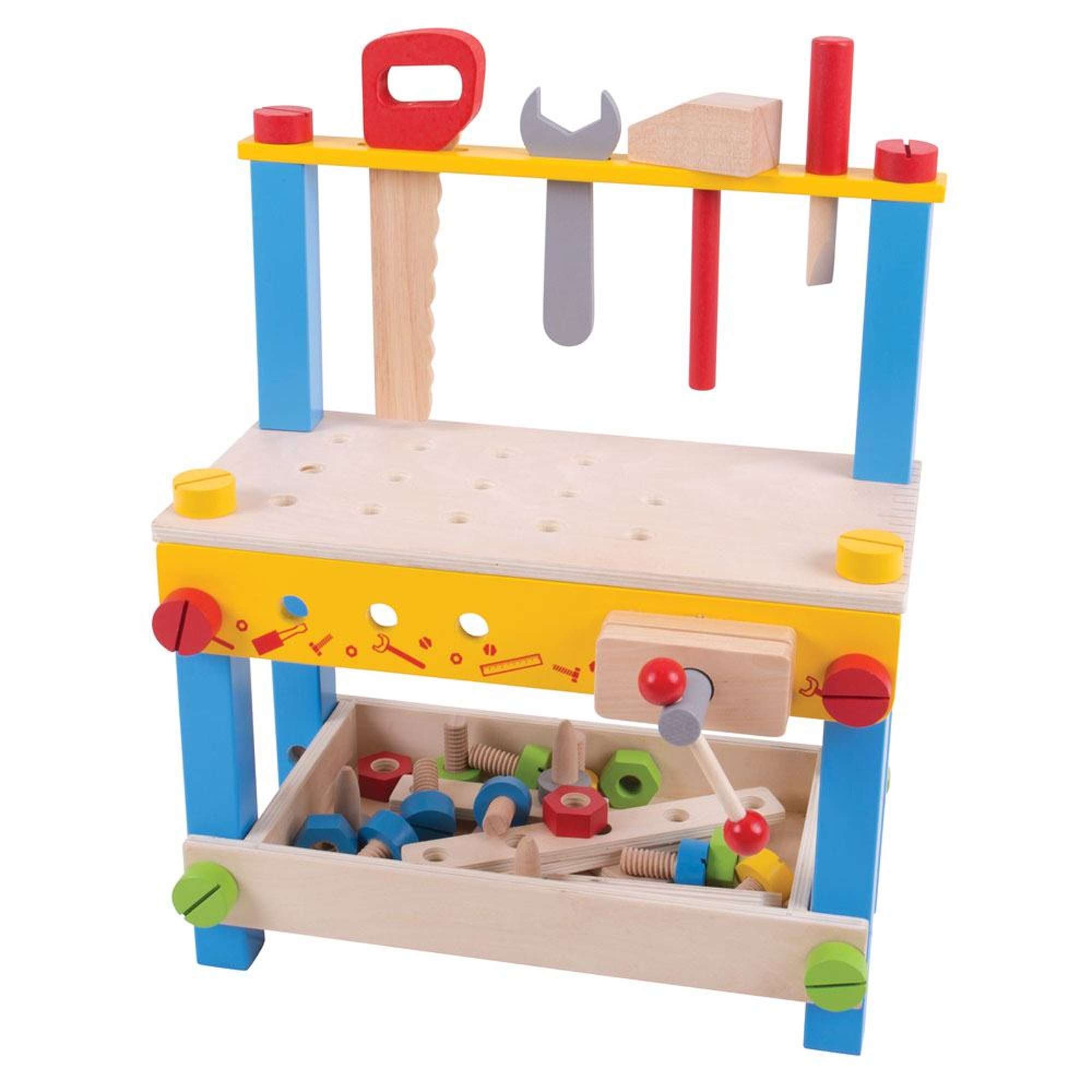 My First Workbench Kids Toy Work Bench Bigjigs Toys