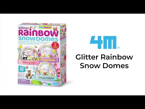 KidzMaker - Glitter Rainbow Snow Domes