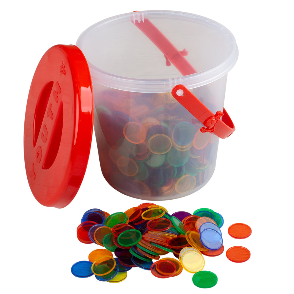 Plastic Counters In A Tub 600Pcs