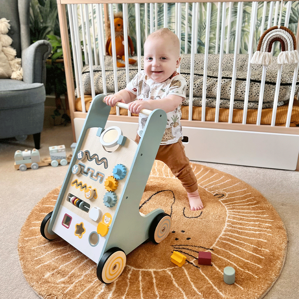 Personalised wooden baby walker on sale