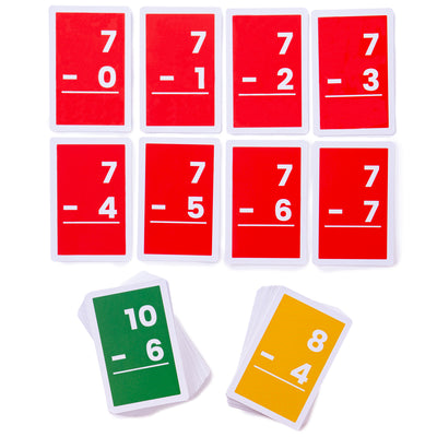 Flashcards - Subtraction 1 to 10