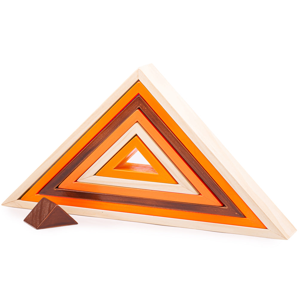 Triangle Wooden Stacking Toy | Wooden Toys | Bigjigs Toys