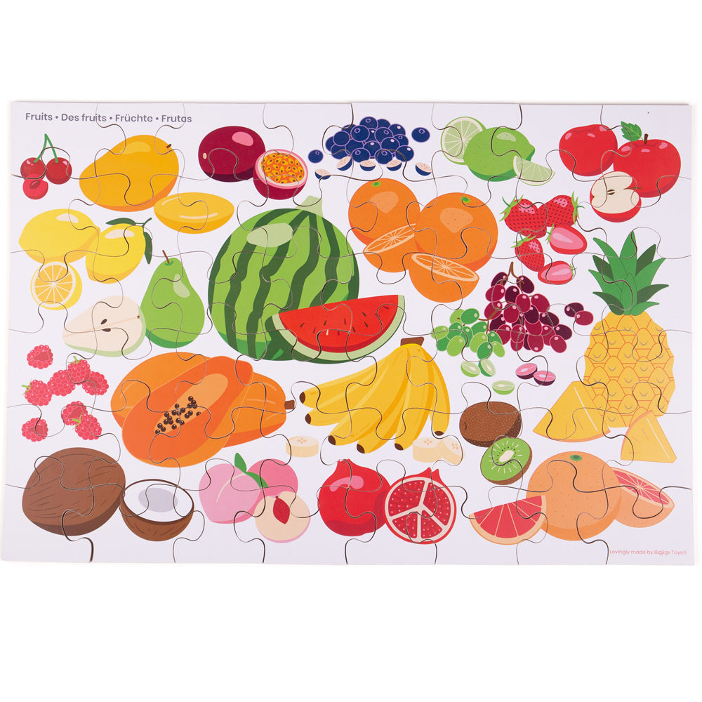 Fruit Floor Puzzle | Wooden Puzzles | Bigjigs Toys