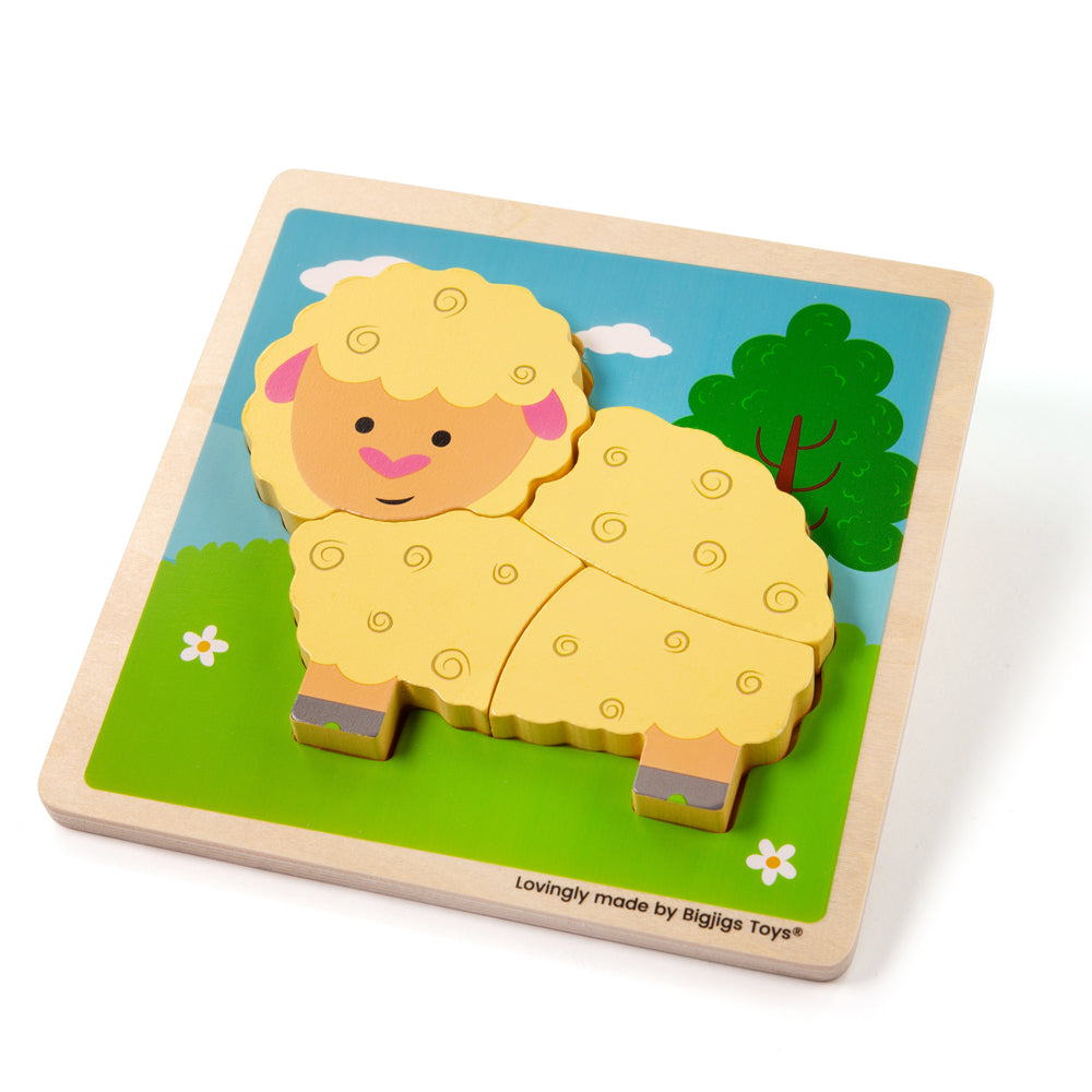 Chunky Lift-Out Sheep Puzzle | Puzzles For Toddlers | Bigjigs Toys