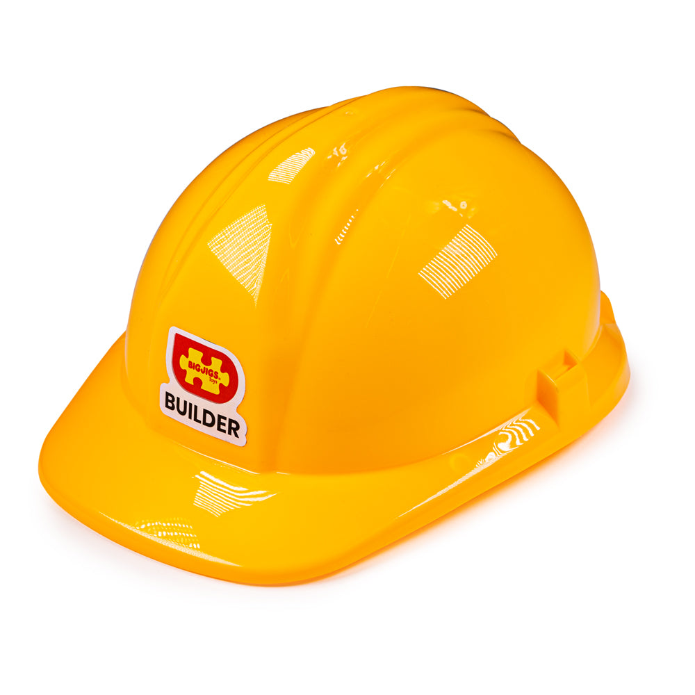 Kids Hard Hat | Yellow Builder Helmet | Bigjigs Toys
