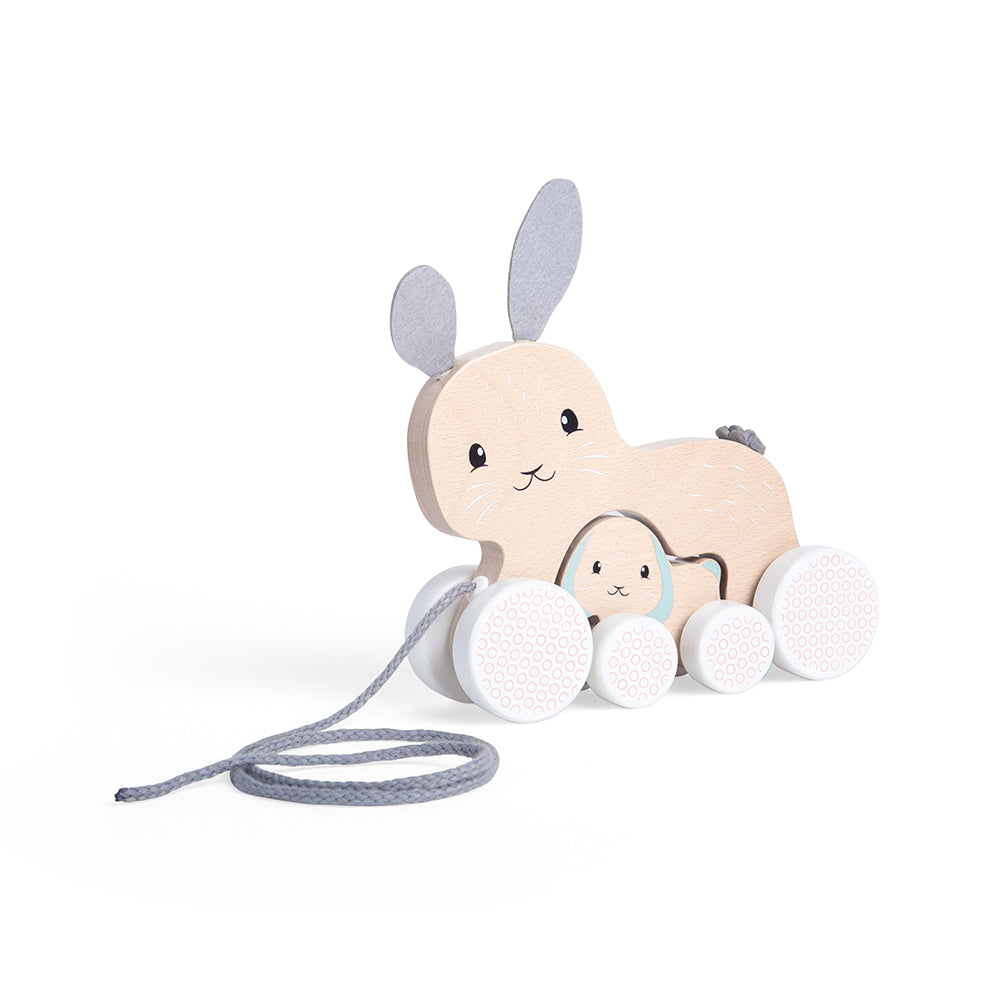 FSC® Certified Pull Along Bunny & Baby - DAMAGED BOX