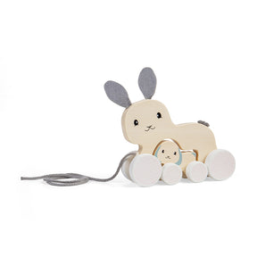 FSC® Certified Pull Along Bunny & Baby - DAMAGED BOX