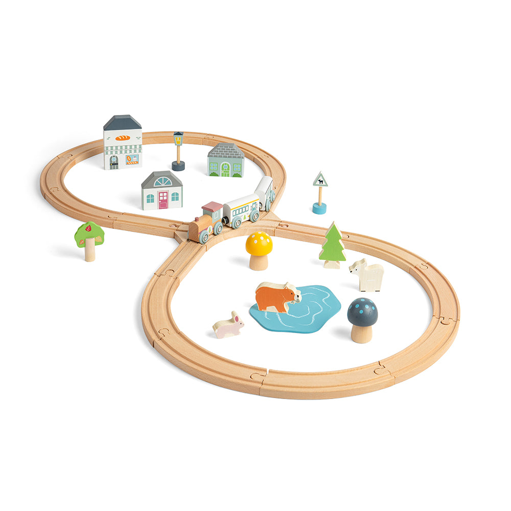 FSC® Certified woodland Animal Train Set | Eco-Friendly Wooden Train ...