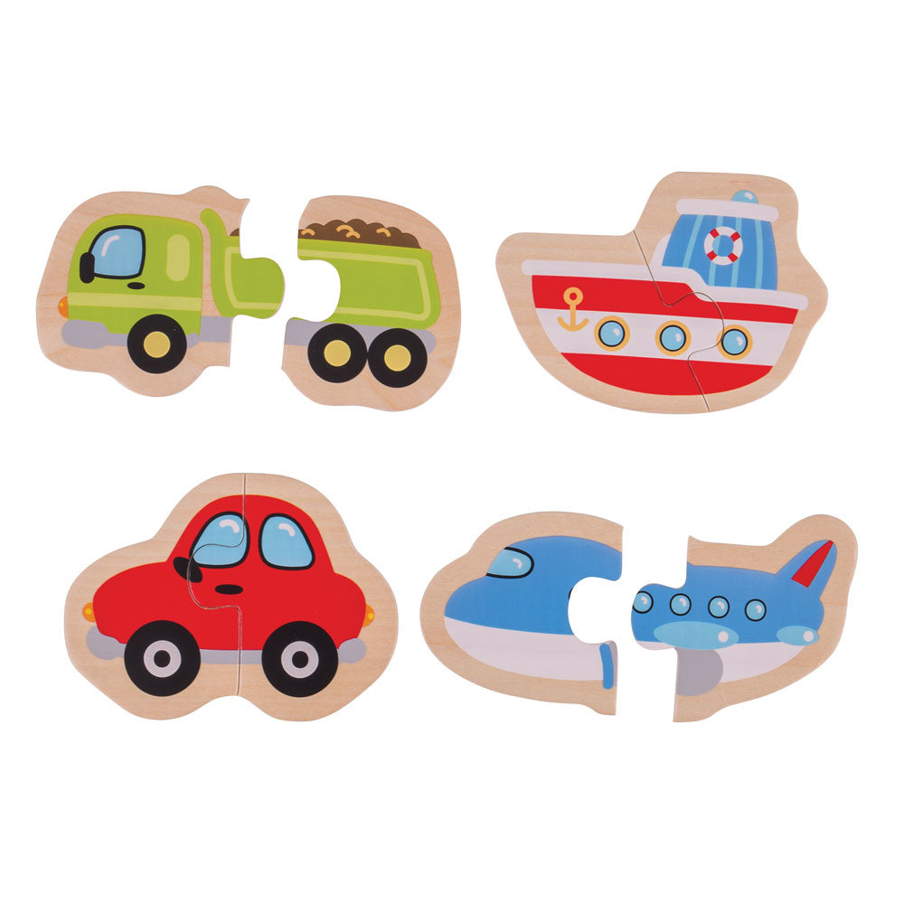 Two Piece Puzzles (Transport) - DAMAGED BOX