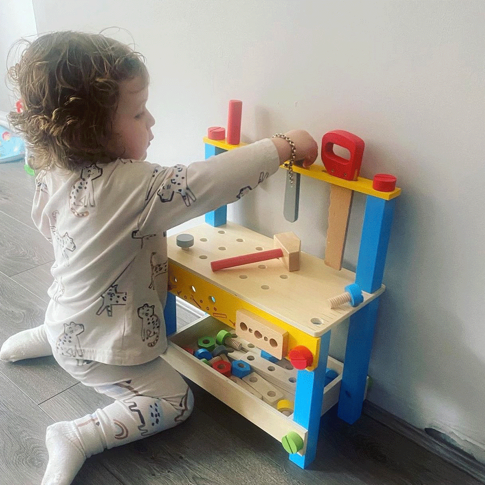 My First Workbench Kids Toy Work Bench Bigjigs Toys