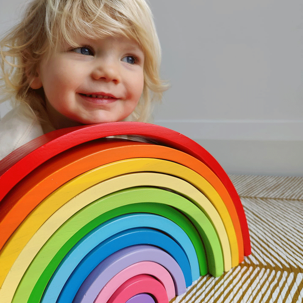 Wooden Stacking Rainbow Large