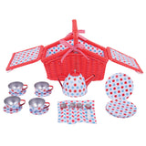 Spotted Basket Tea Set - Damaged Box