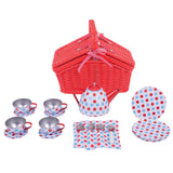 Spotted Basket Tea Set - Damaged Box