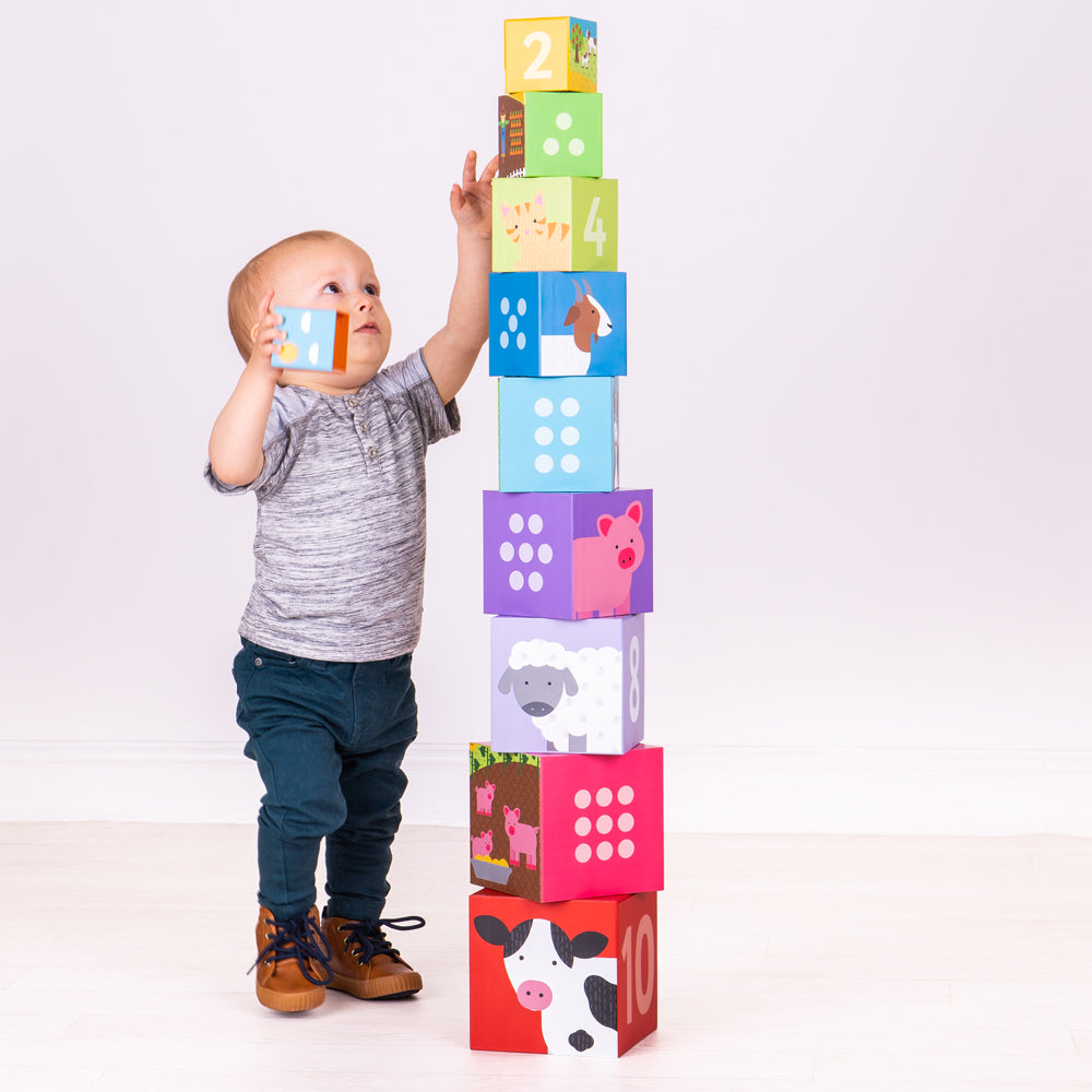 Farmyard Stacking Cubes - DAMAGED BOX