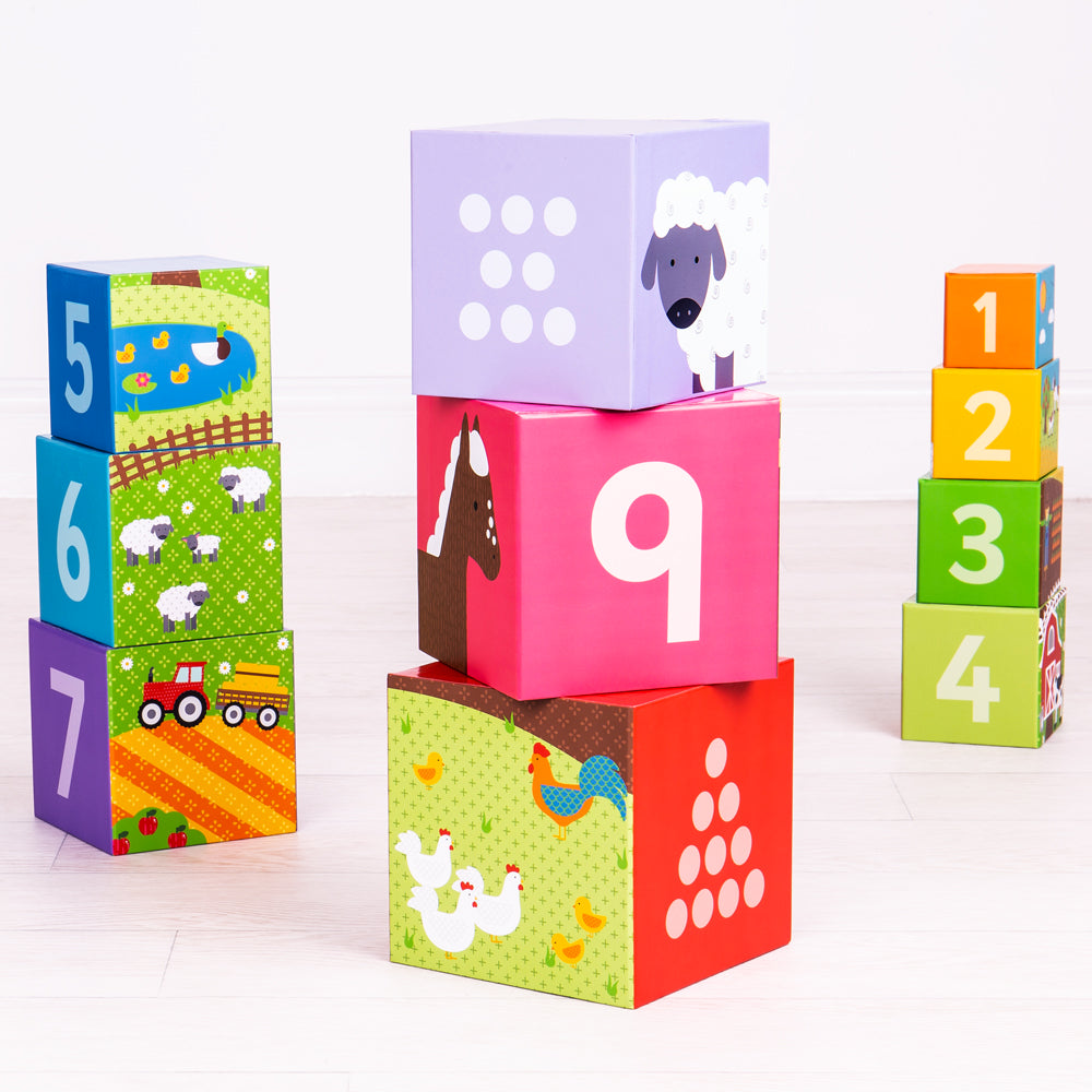 Farmyard Stacking Cubes - DAMAGED BOX