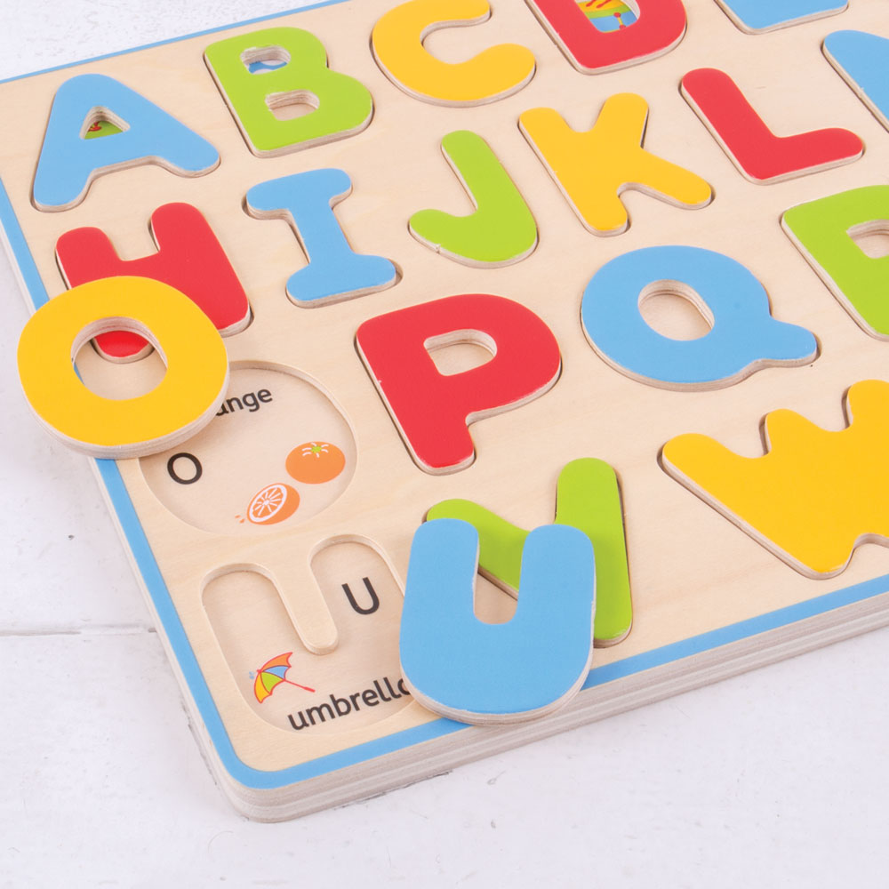 Inset Puzzle Uppercase Alphabet | Literacy | Bigjigs Toys