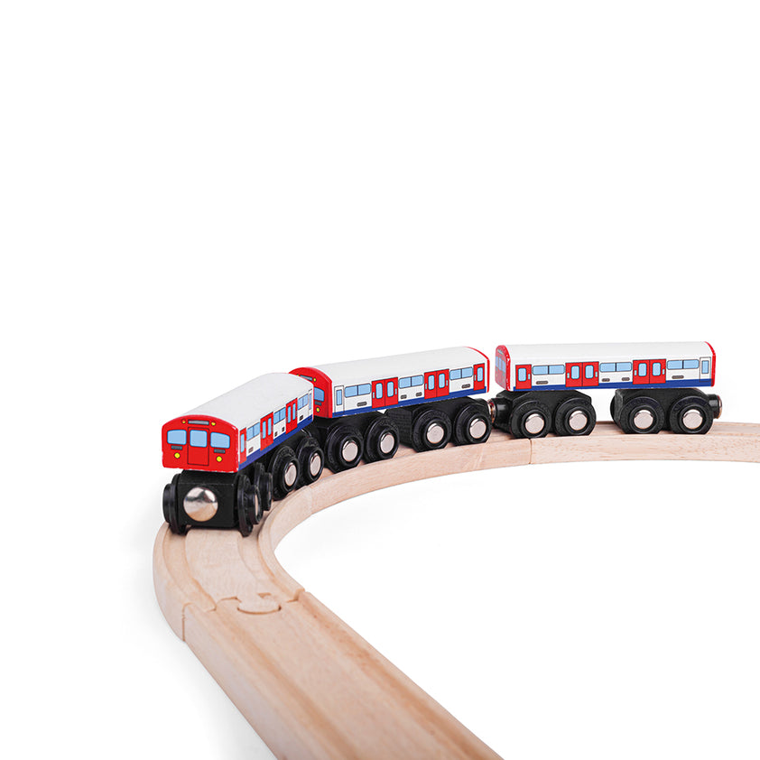 London Underground Train Toy | Wooden Railway | Bigjigs Rail – Bigjigs Toys
