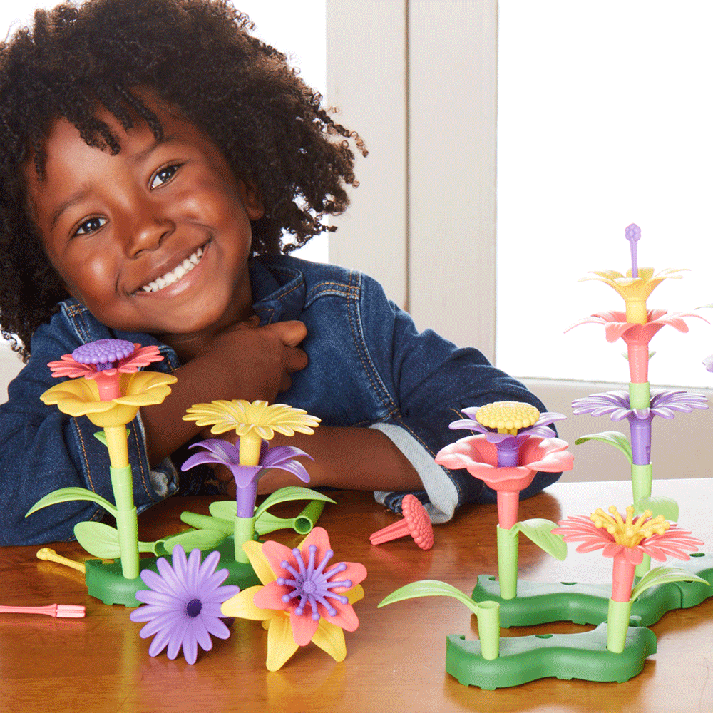 Flower building toy sales