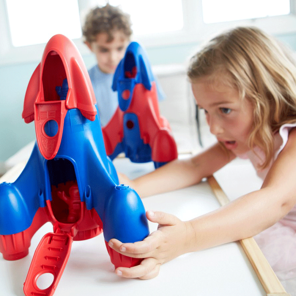 Green Toys Rocket Red Space Rocket Toy Green Toys Bigjigs Toys