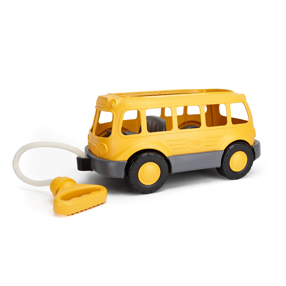 Green Toys School Bus Wagon Recycled Toys Bigjigs Toys