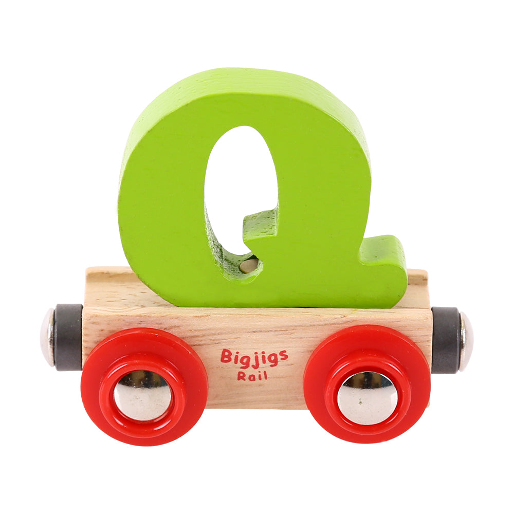 Rail Name Letters and Numbers Q Green