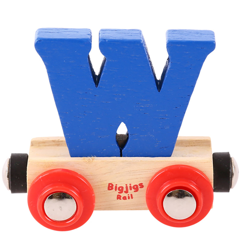 Rail Name Letters and Numbers W Dark Blue