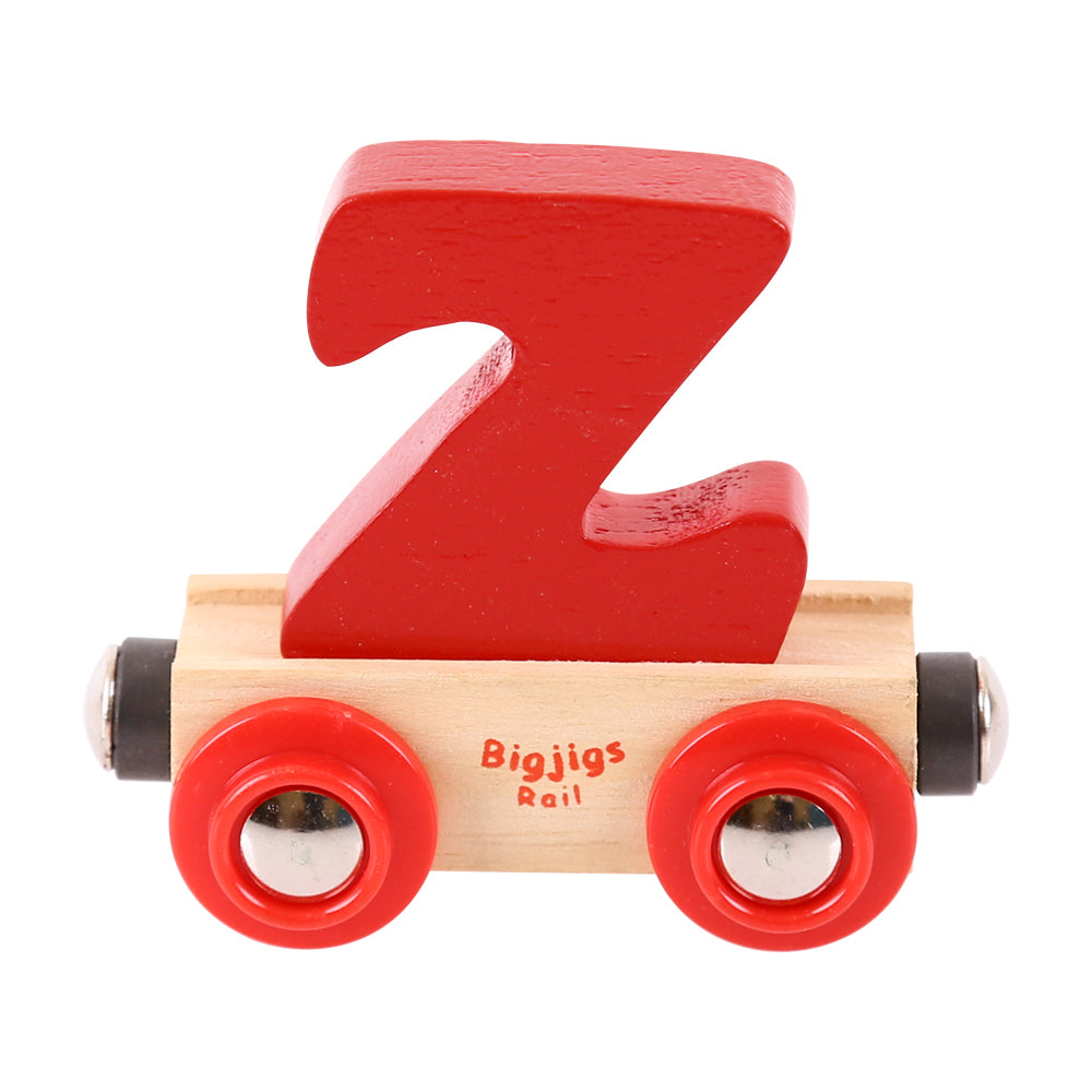 Rail Name Letters and Numbers Z Dark Red