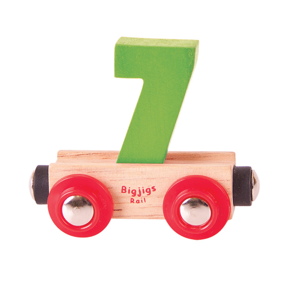 Rail Name Letters and Numbers 7 Green
