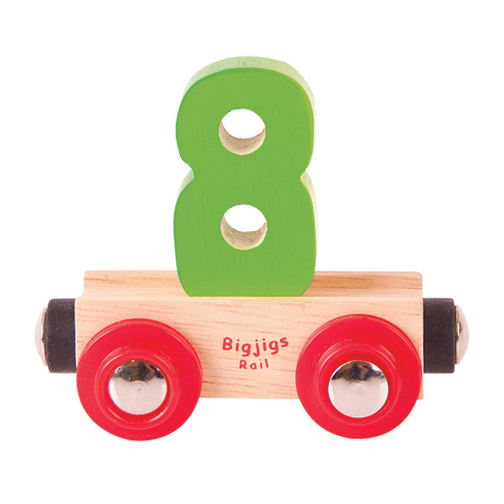 Rail Name Letters and Numbers 8 Green