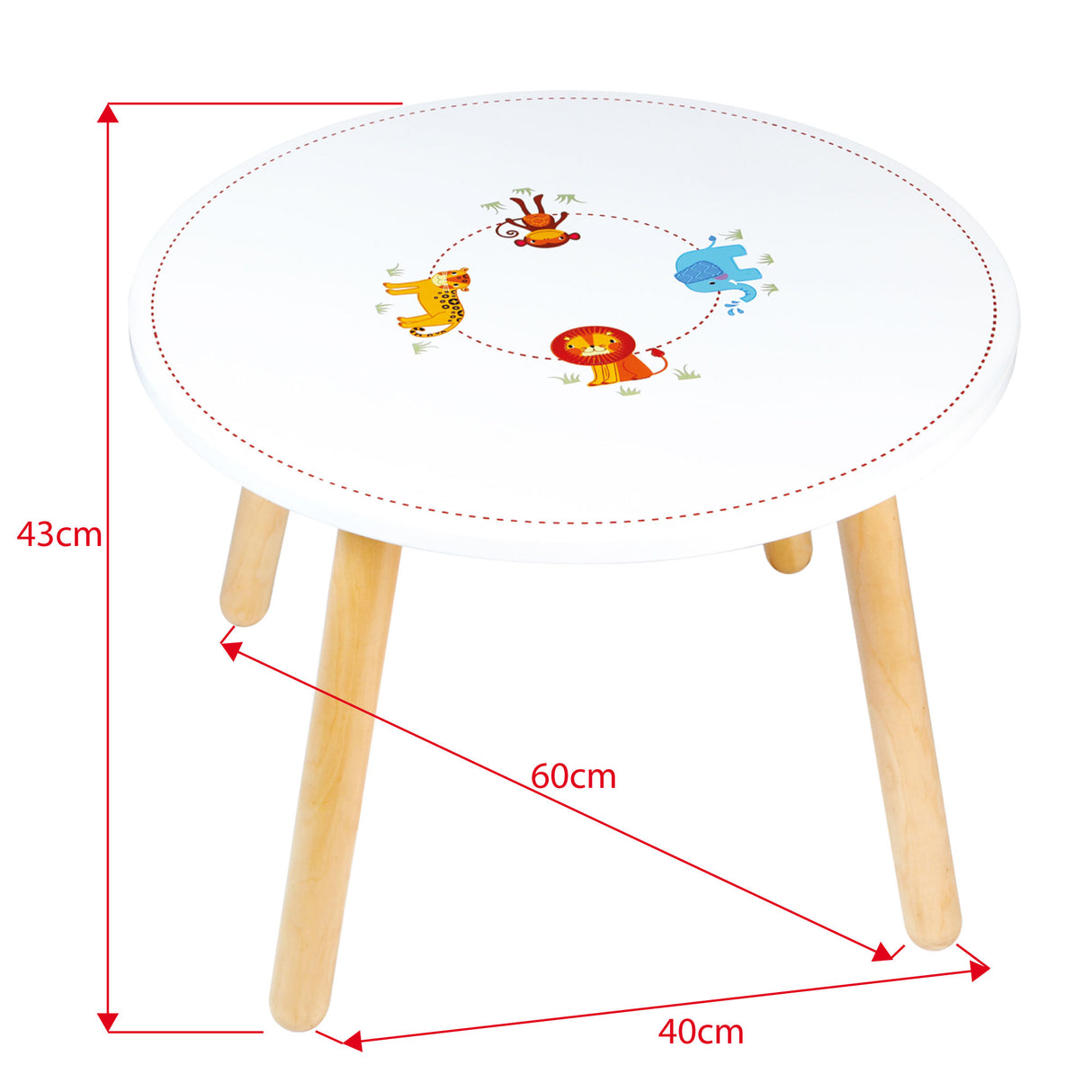 Jungle Animal Table