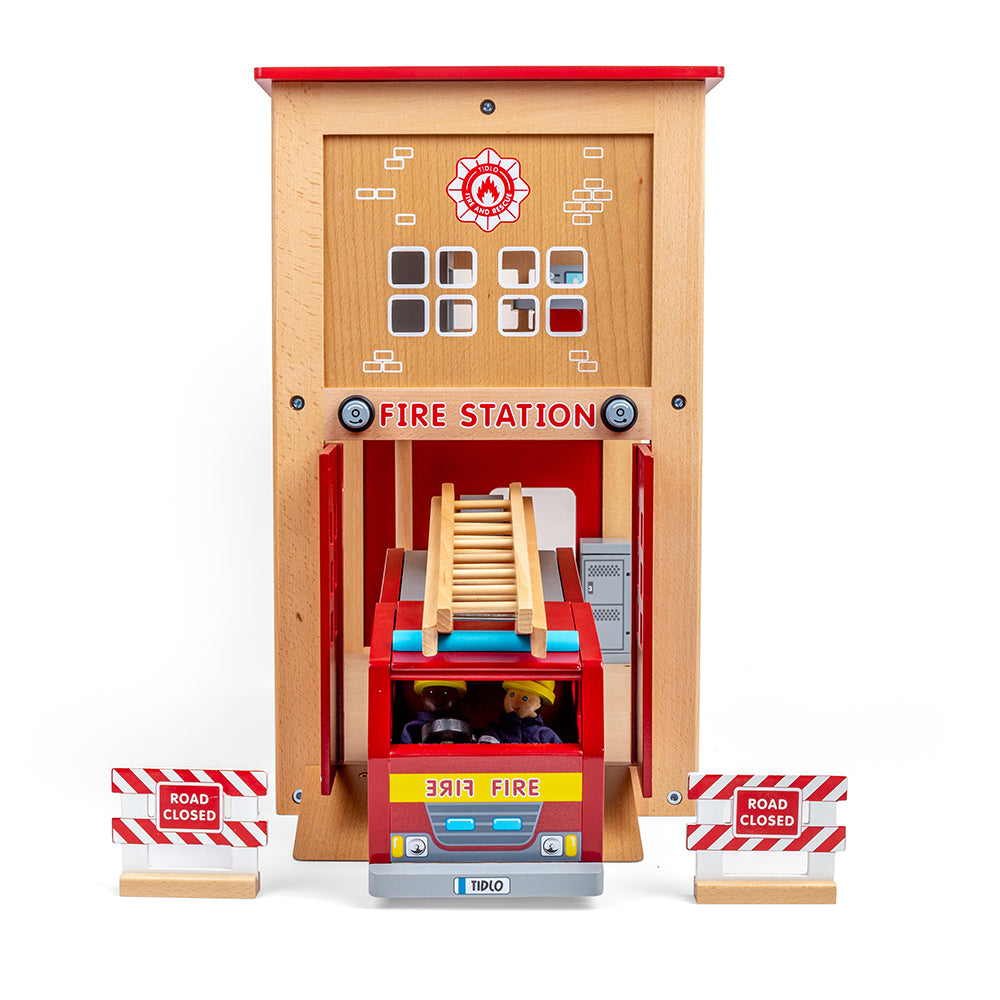 Tidlo Fire Station Toy Bundle
