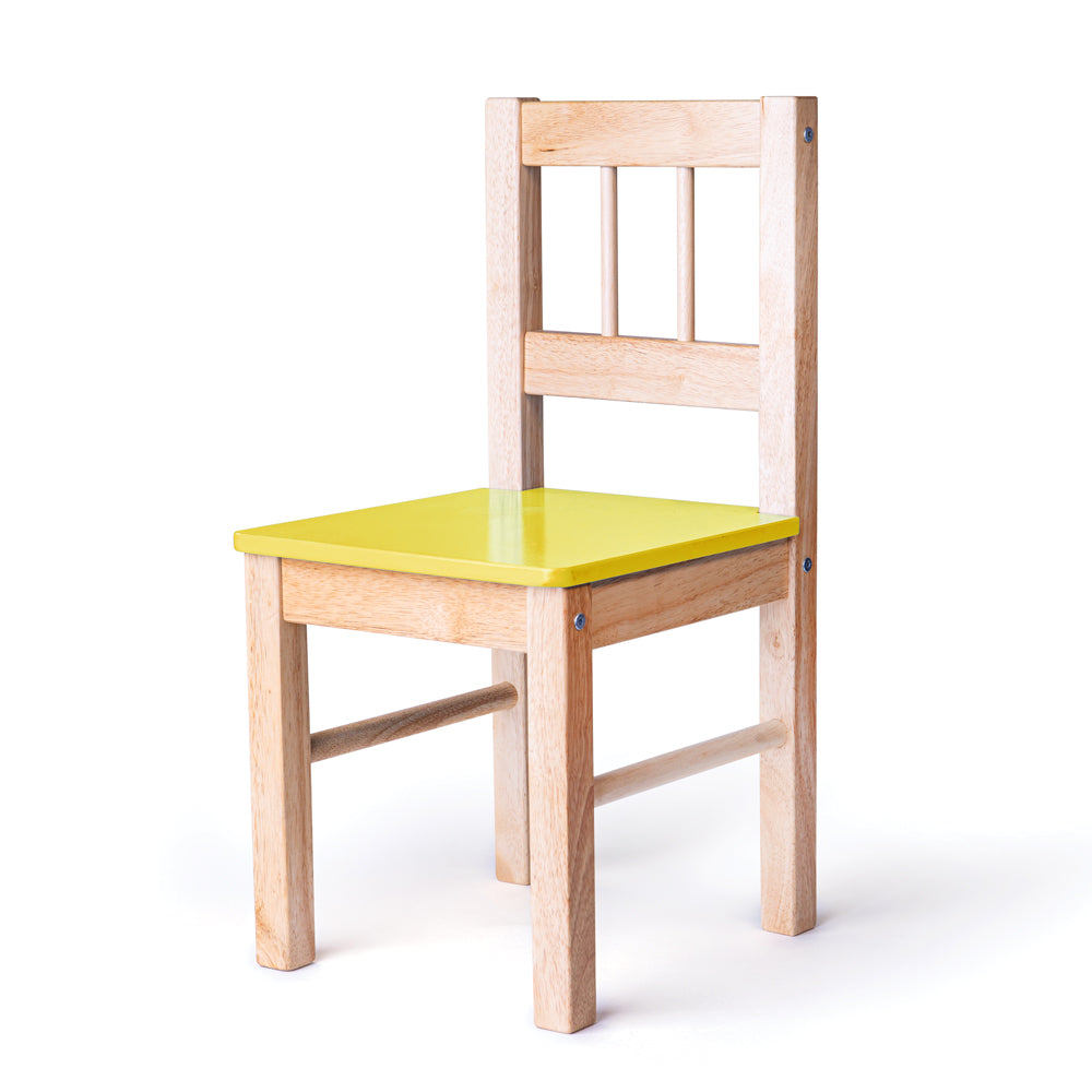 Wooden Chair (Yellow)