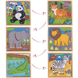 Wild Animal Cube Puzzle