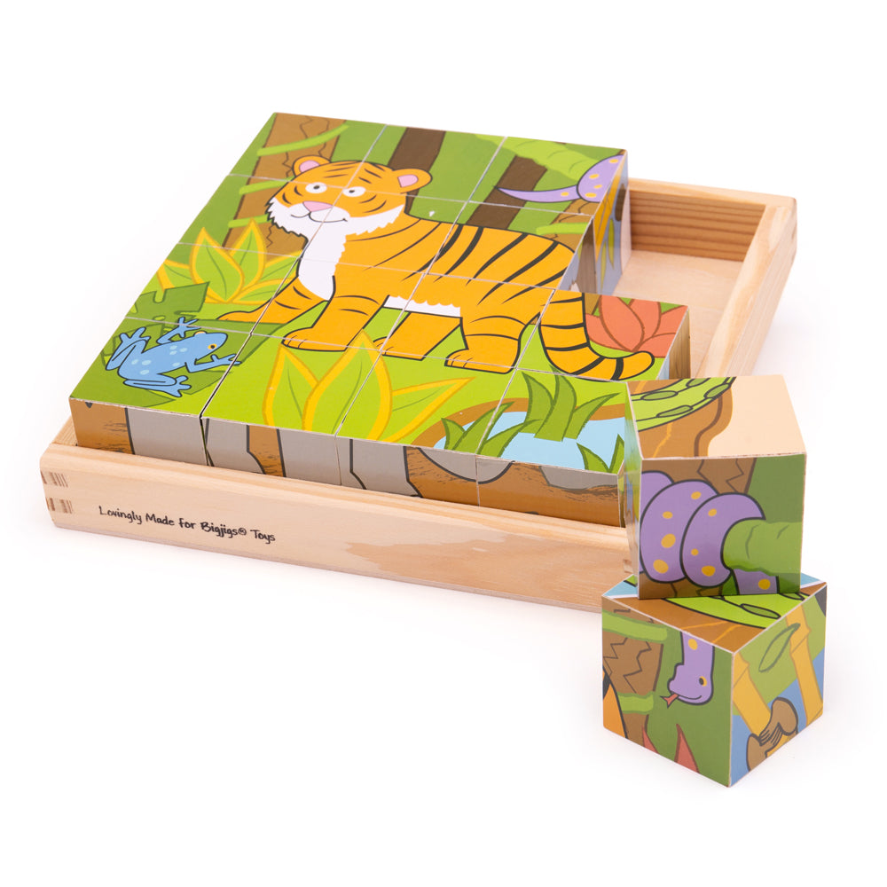 Wild Animal Cube Puzzle