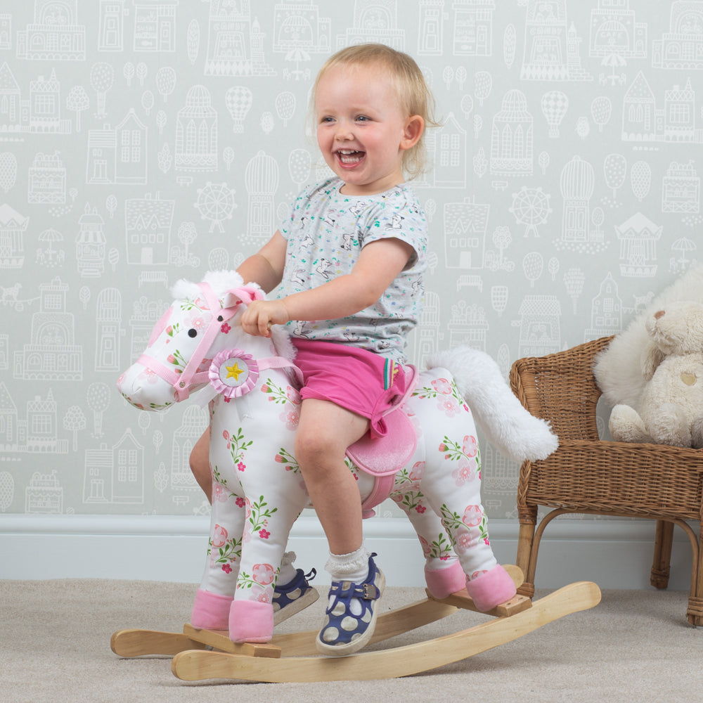 Floral Rocking Horse