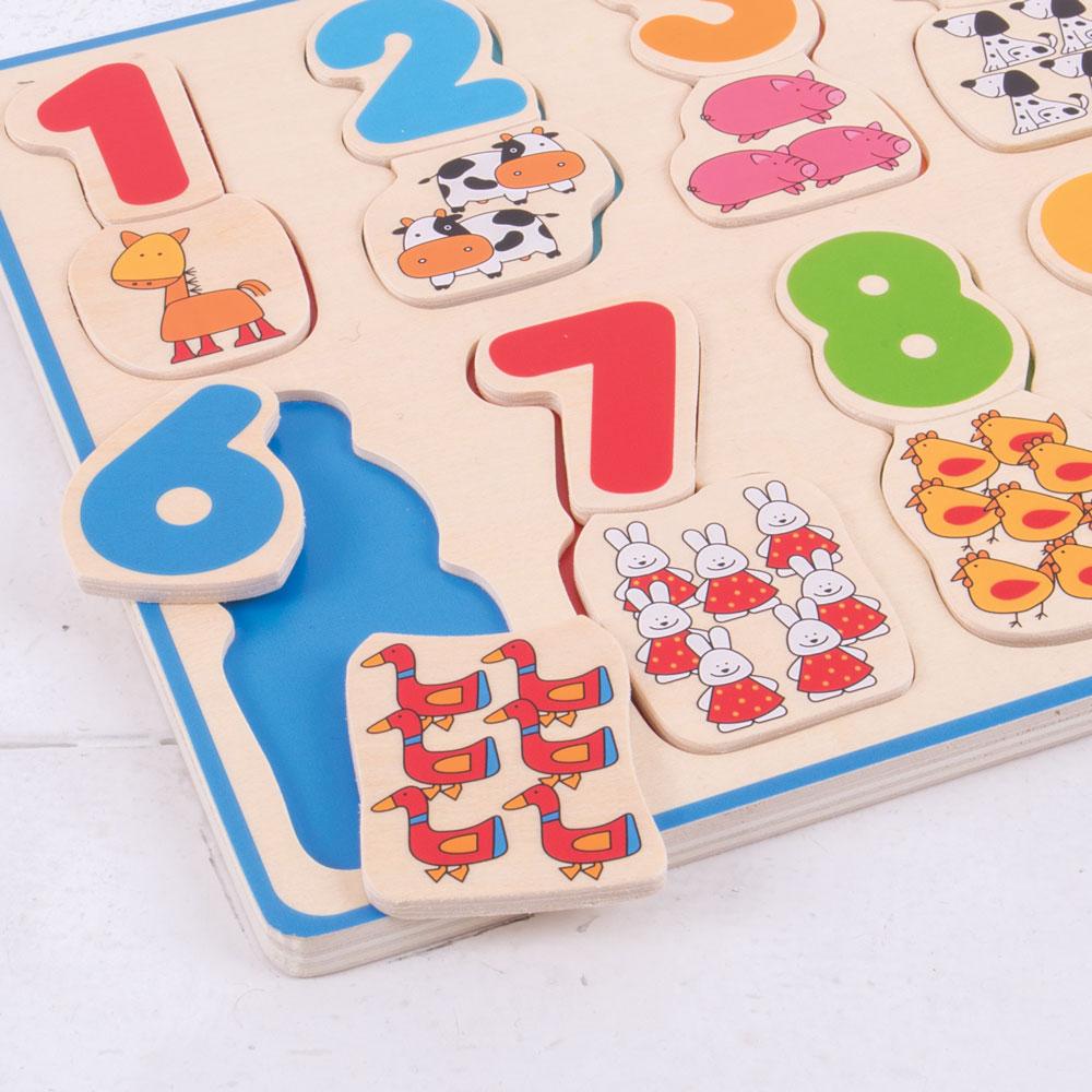 Number and Colour Matching Puzzle