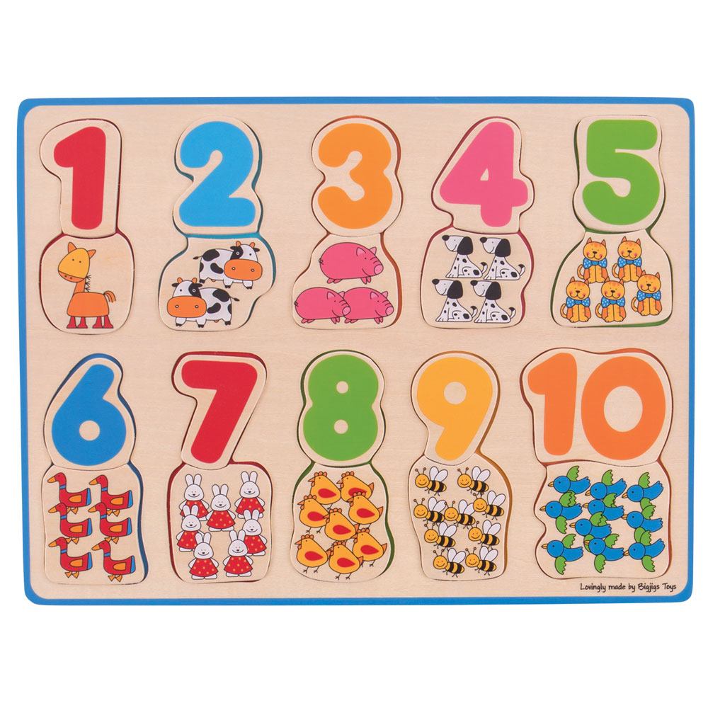 Number and Colour Matching Puzzle