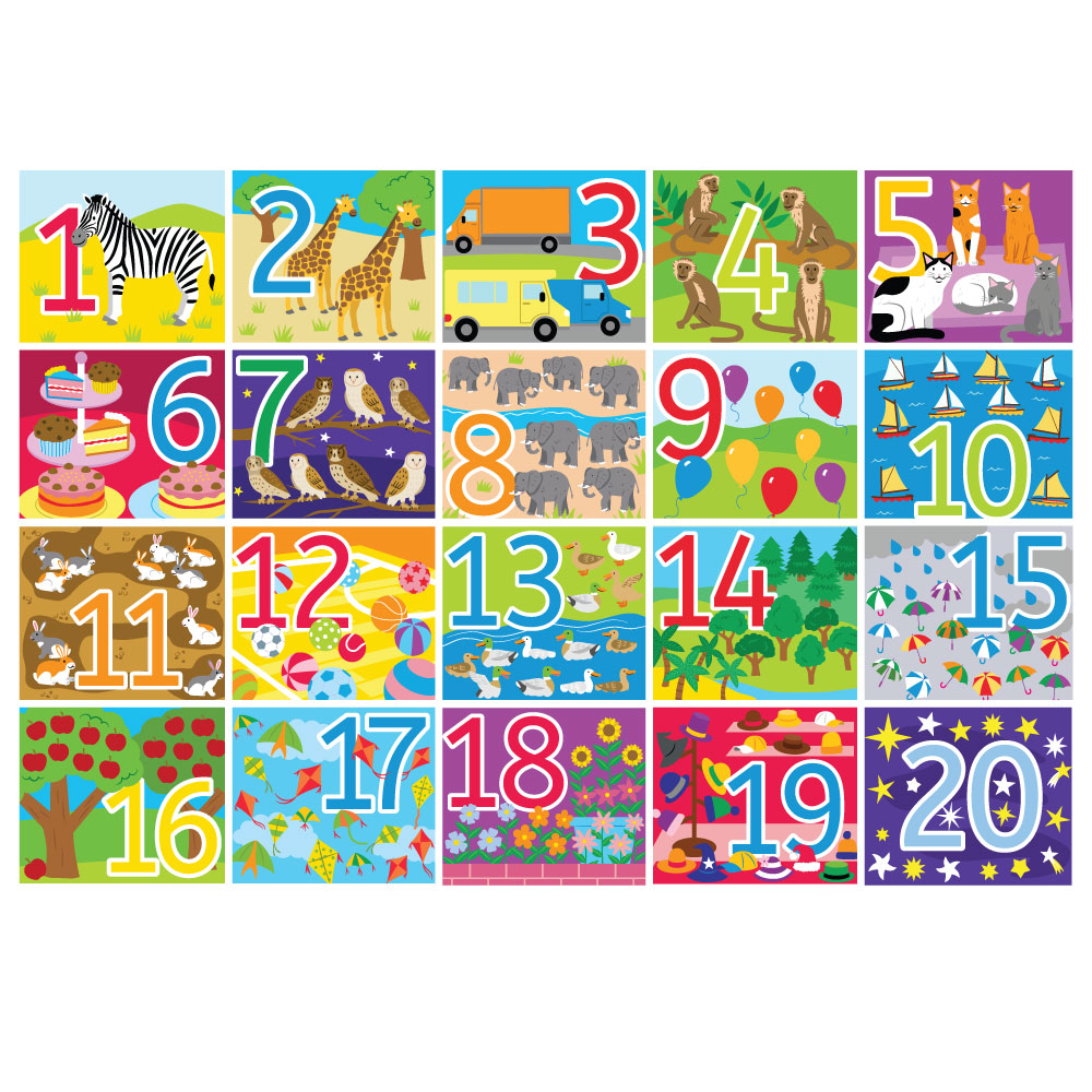 1-20 Floor Puzzle