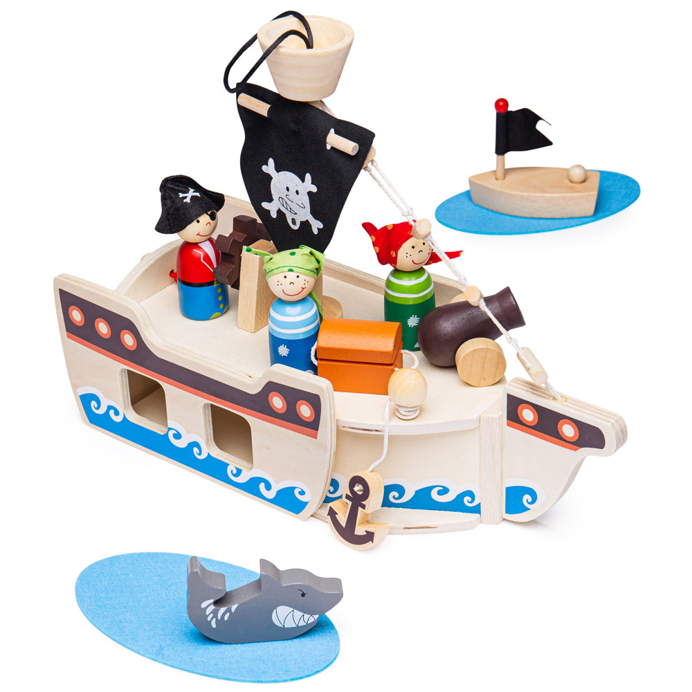 Mini Pirate Ship Playset