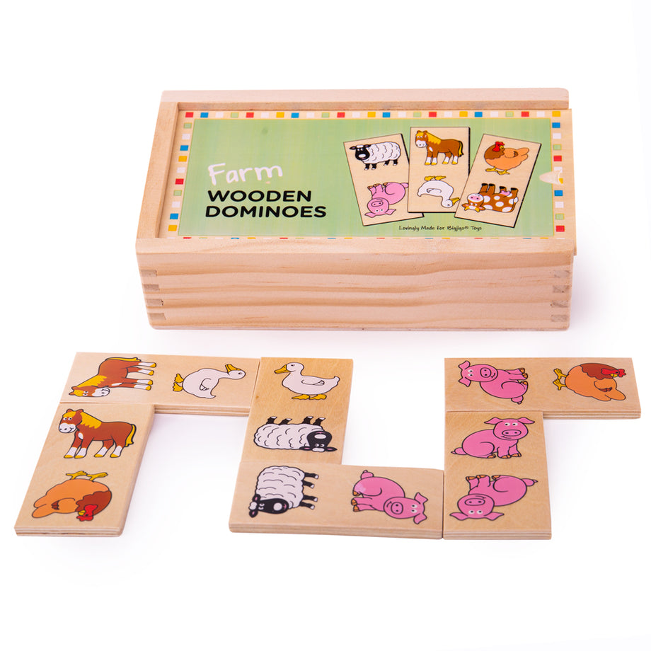Wooden dominoes for toddlers on sale