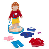 Lacing dress-up girl